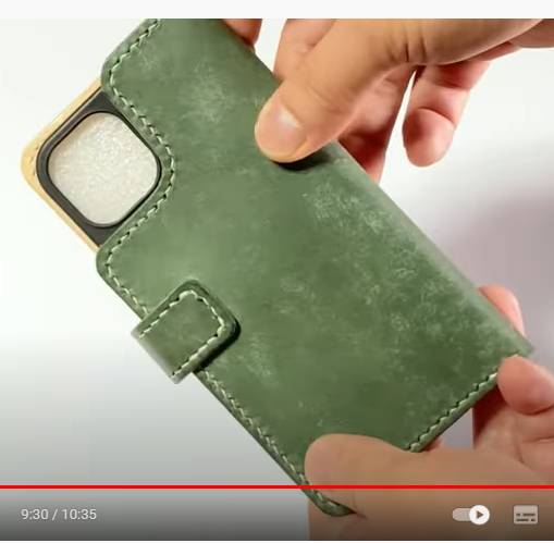 Выкройка кожаный чехол книжка для Apple iPhone 13