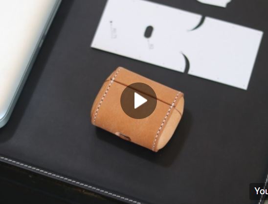 Выкройка кожаный чехол для AirPods