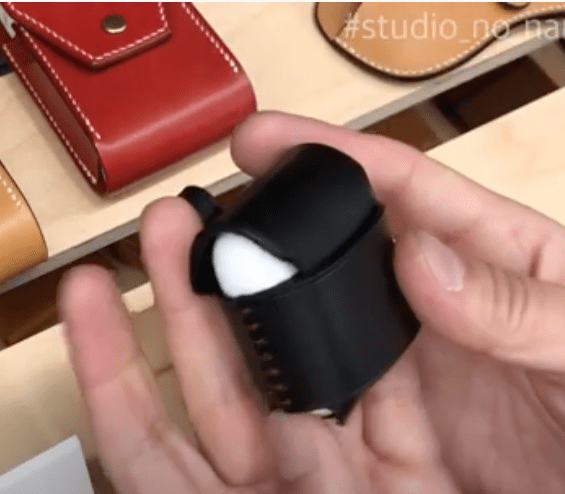 Выкройка кожанный чехол/кейс для наушников Apple AirPods 2