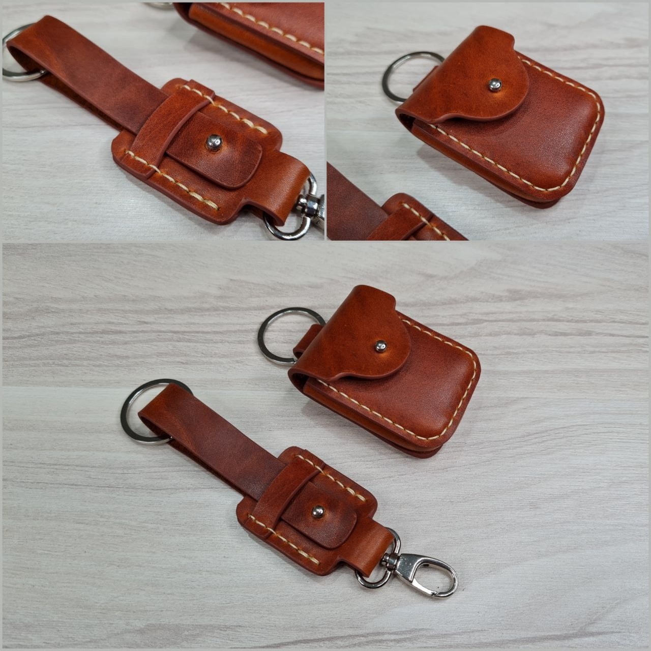 Выкройка кожаные брелоки на сумку от Caspia Leather