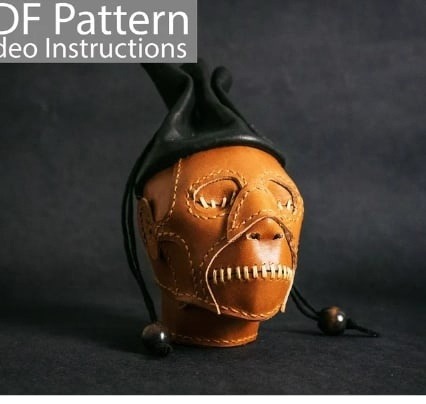 Выкройка кожаная Shrunken Head Pouch Bag