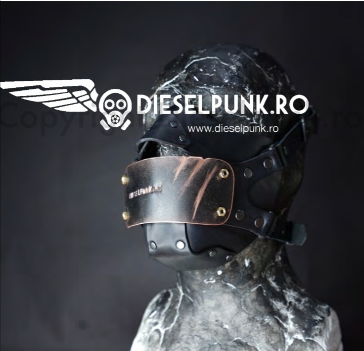 Выкройка кожаная маска korona punk mask