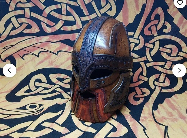 Выкройка кожаный шлем Викинга + инструкция по сборке