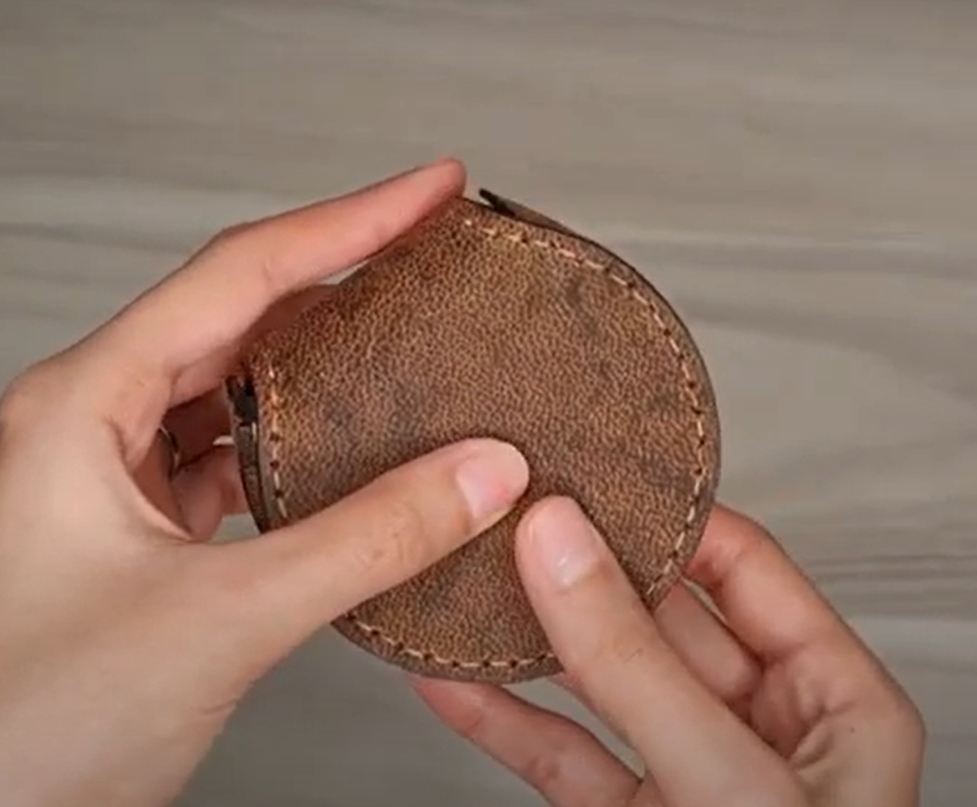 Выкройка кожаный футляр (pouch) органайзер для мелочи или наушников