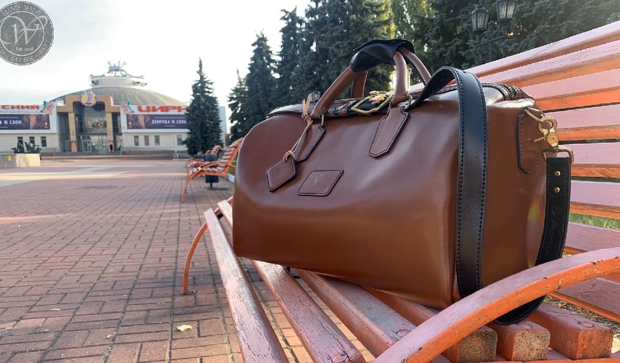 Выкройка кожаная дорожная/спортивная сумка большая