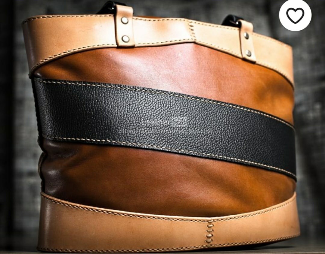Выкройка сумка Tote из кожи