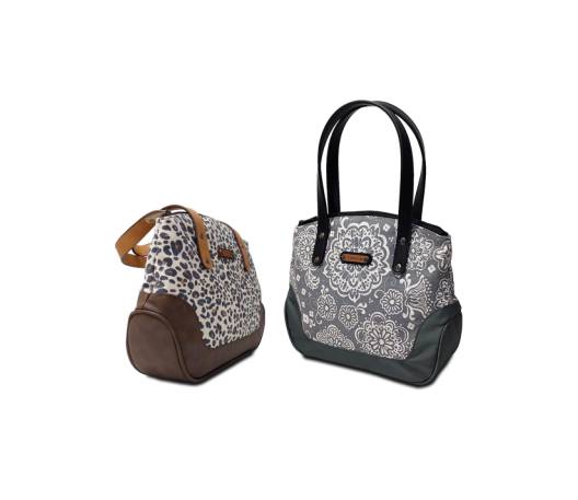 Выкройка тканевая сумка с кожей женская Tote Bag