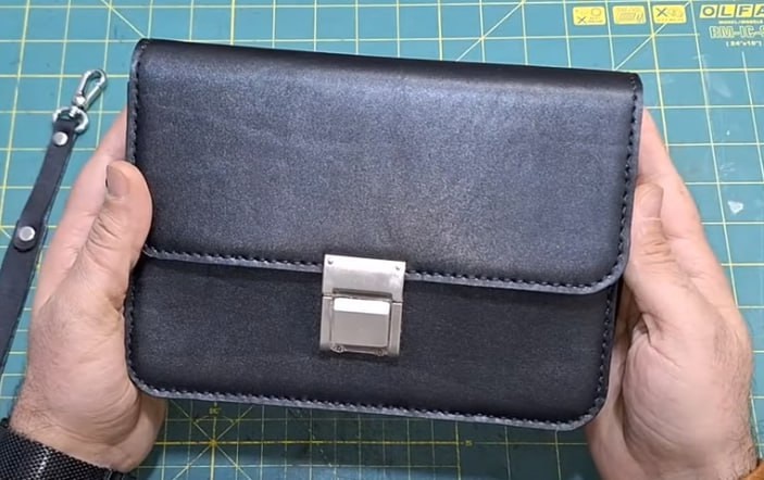 Выкройка мужской барсетки Pedram от Chervoleather