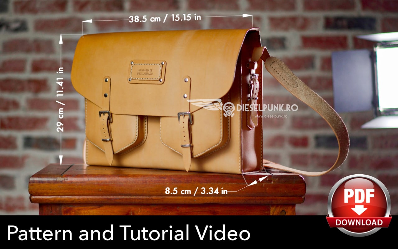 Выкройка кожаная сумка Briefcase