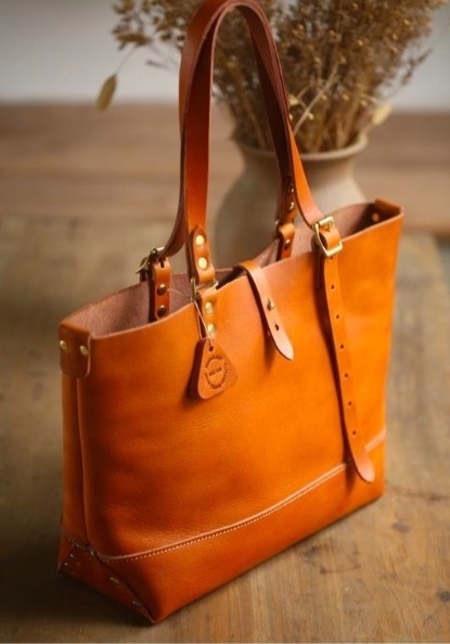 Выкройка кожаная сумка шоппер Tote